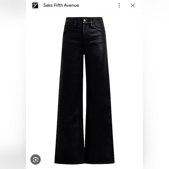 Anthropologie NWT Joe's Jeans The Mia Wide Leg High Rise Womens Black Jeans 34 - Picture 1 of 11